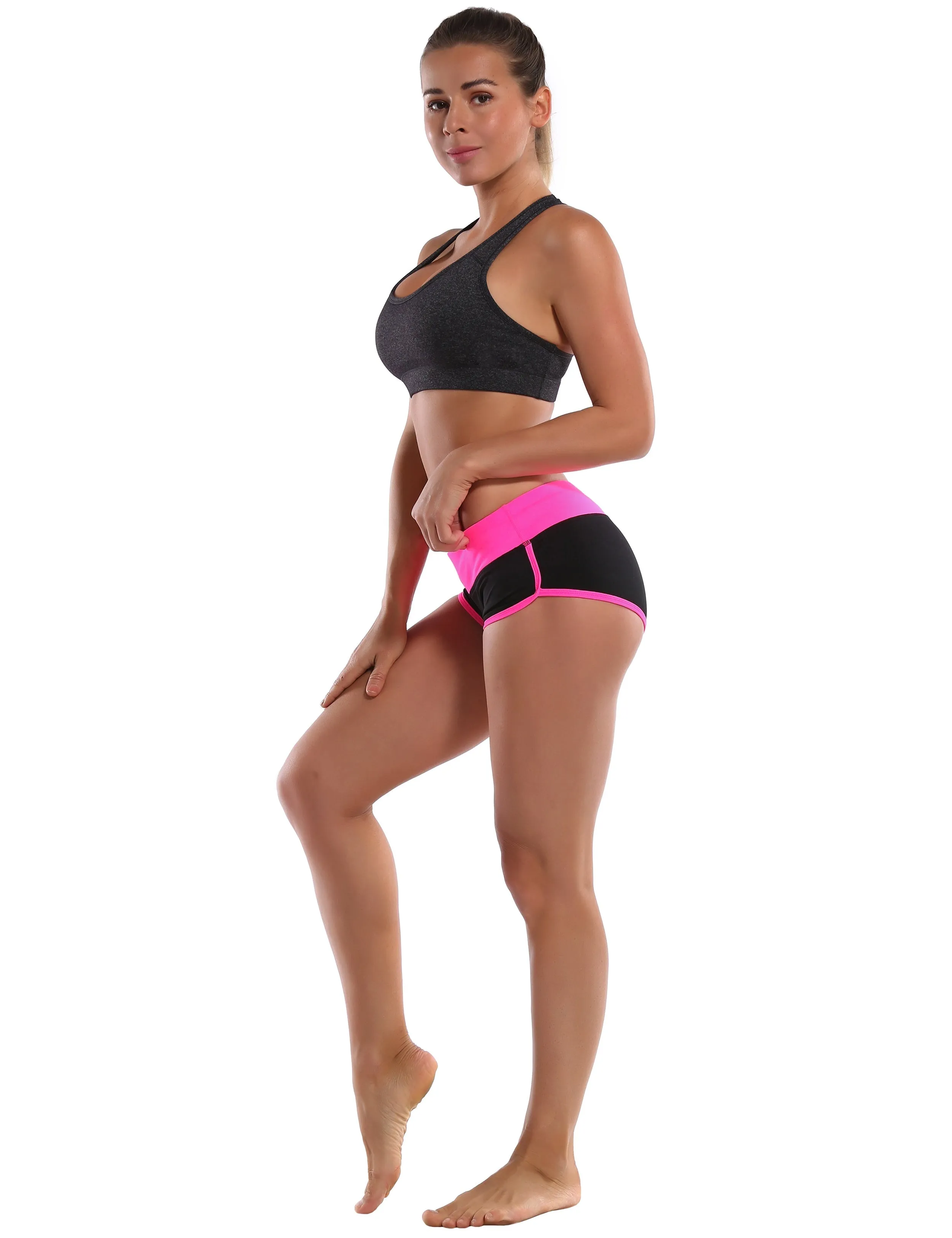 030 Sexy Booty Jogging Shorts pink_black_Jogging