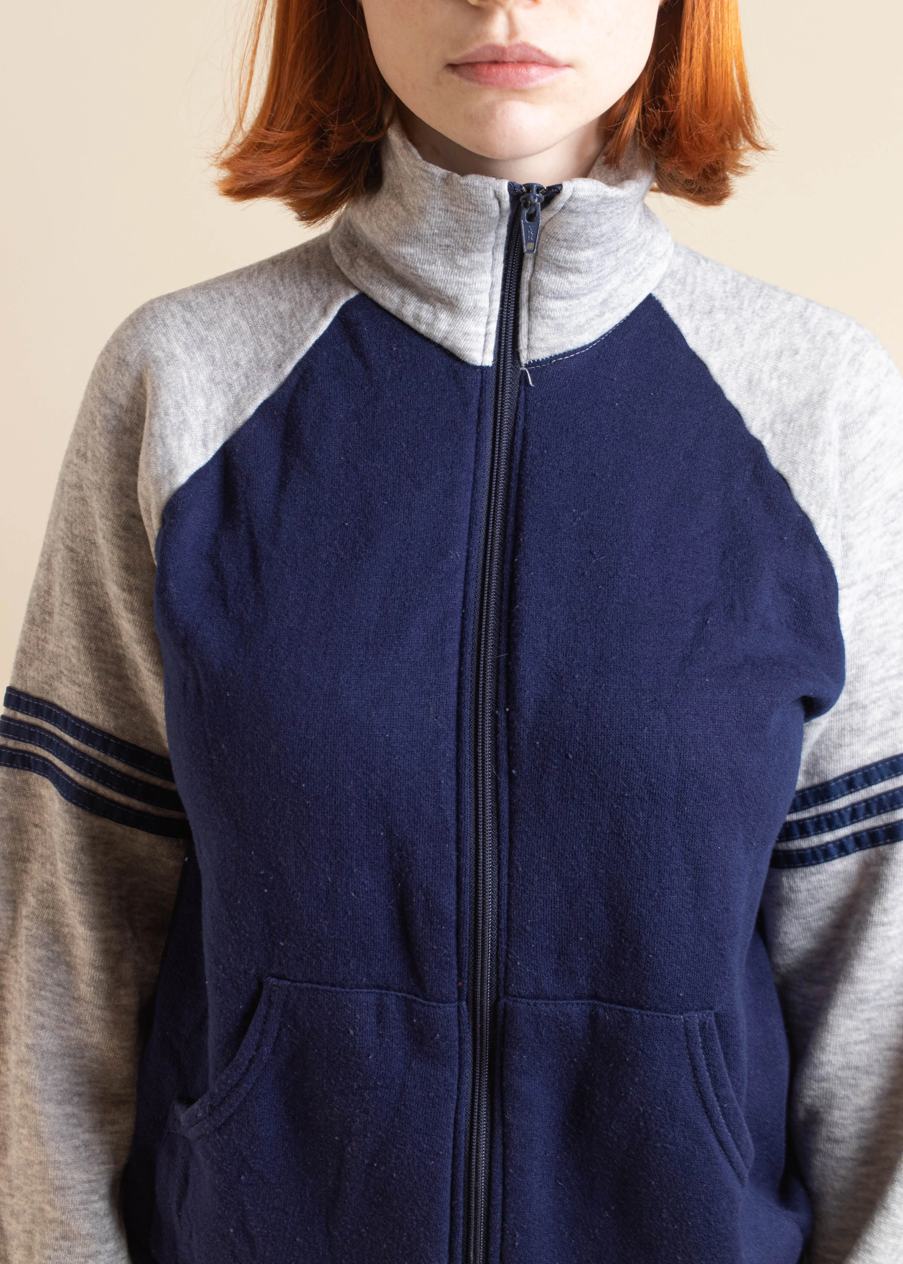 1980s Bassett Walker Zip Up Track Jacket Size S/M