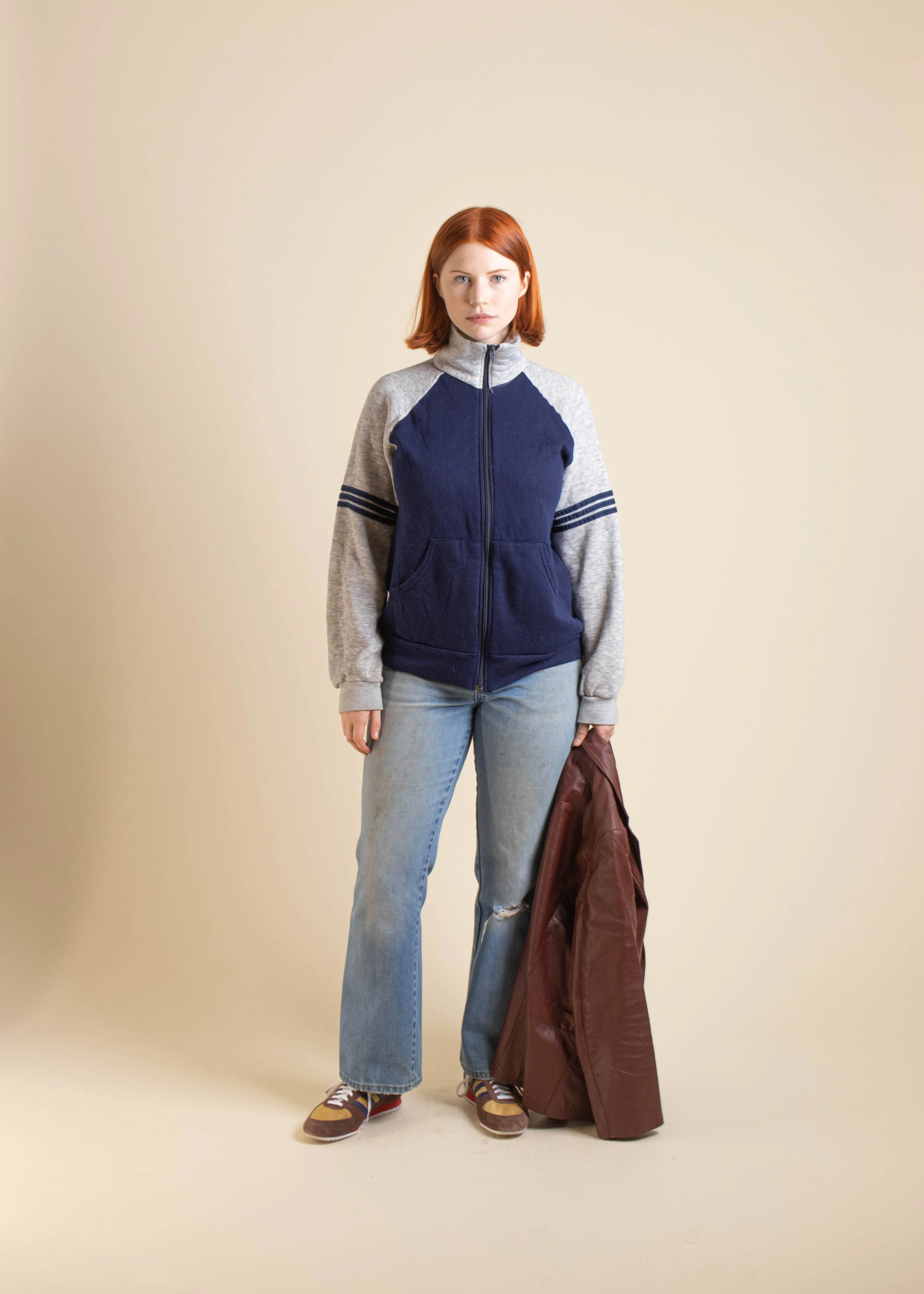 1980s Bassett Walker Zip Up Track Jacket Size S/M