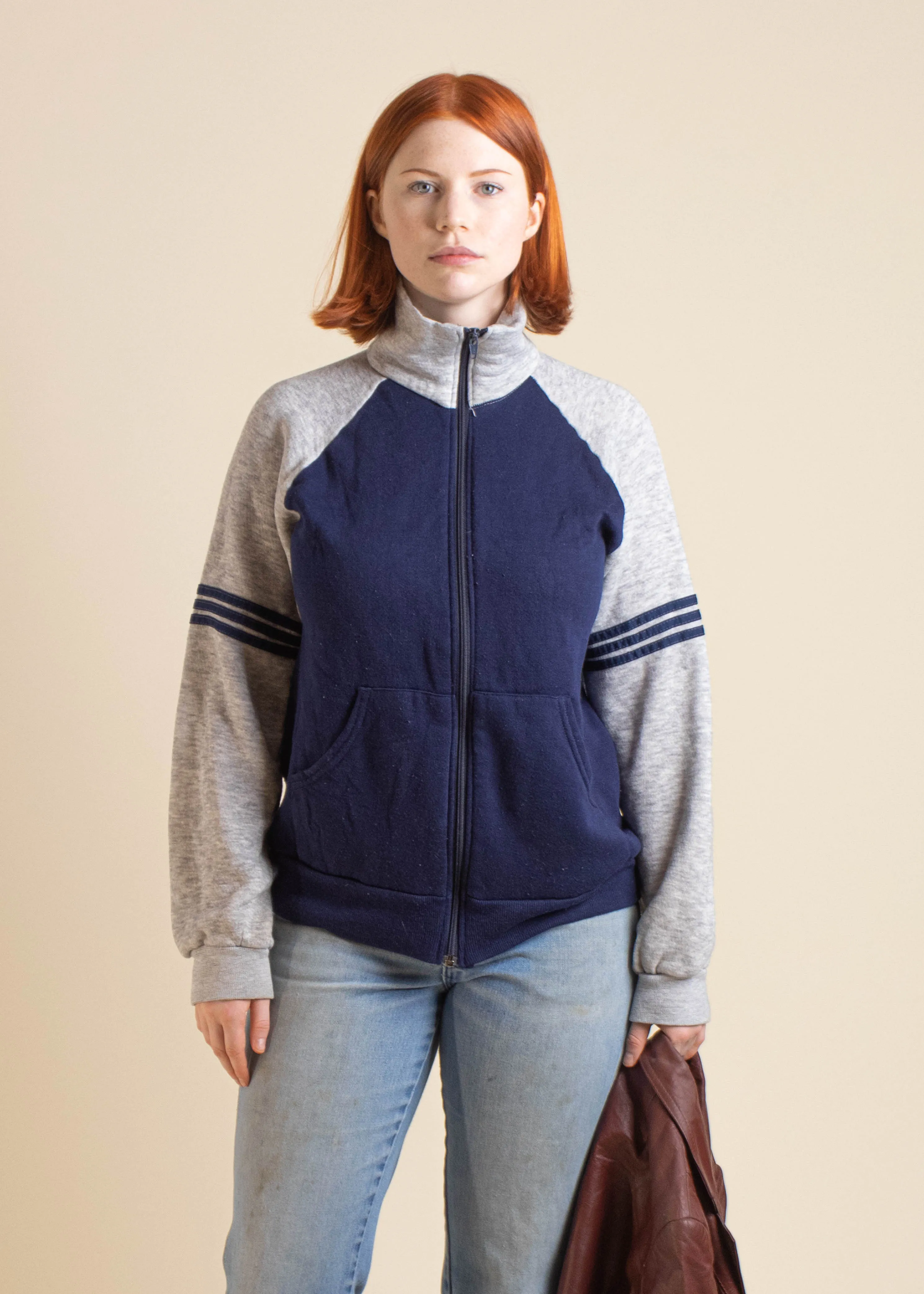 1980s Bassett Walker Zip Up Track Jacket Size S/M
