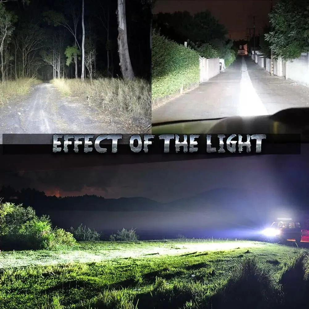 22 Inch 120W Double Row Black Spot Flood LED Light Bar