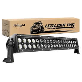 22 Inch 120W Double Row Black Spot Flood LED Light Bar