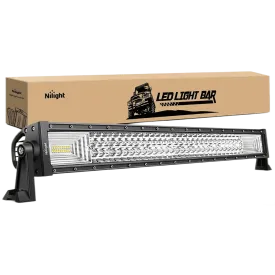 32 Inch 378W 37800LM Triple Row Spot Flood LED Light Bar