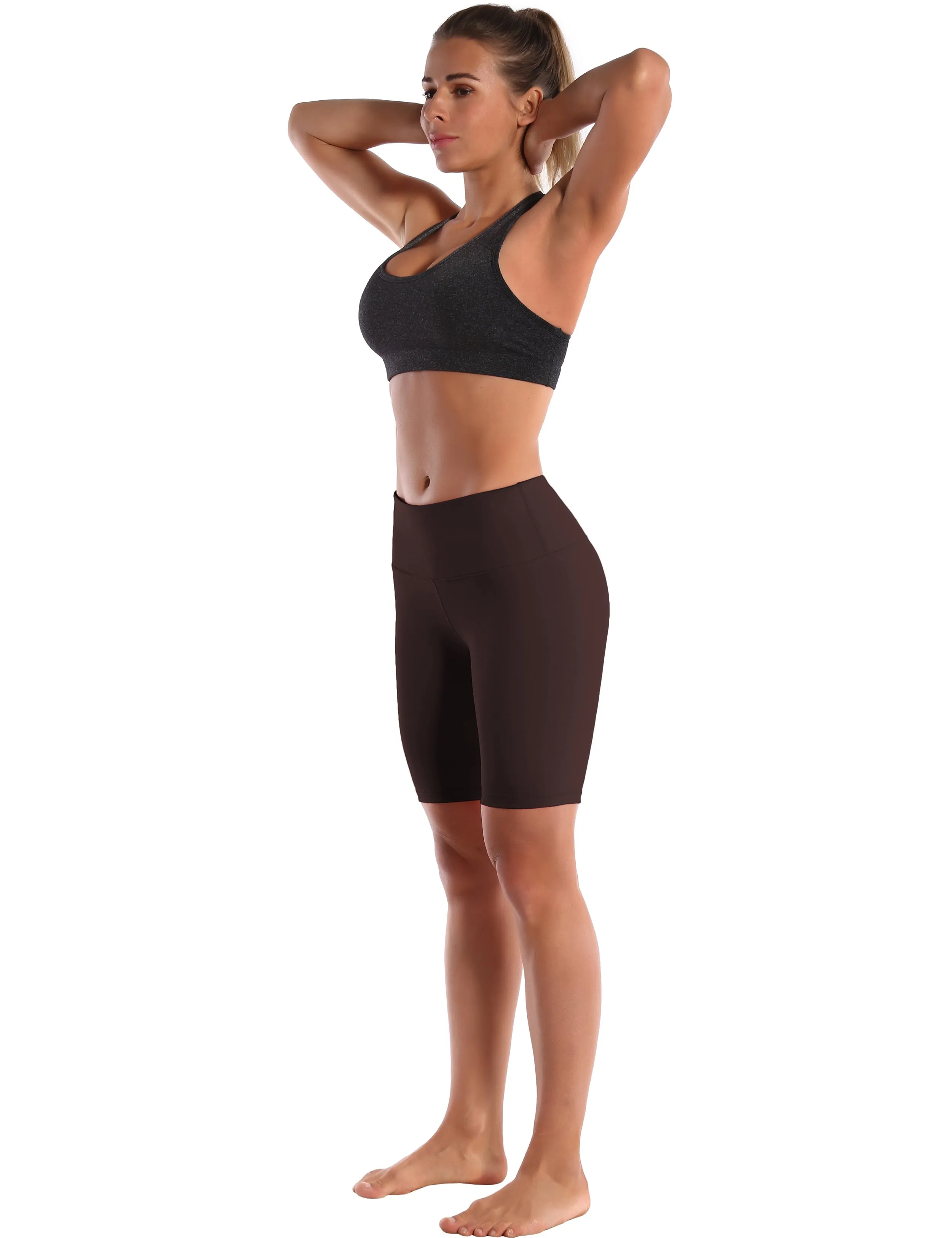 8" High Waist Jogging Shorts mahoganymaroon_Jogging
