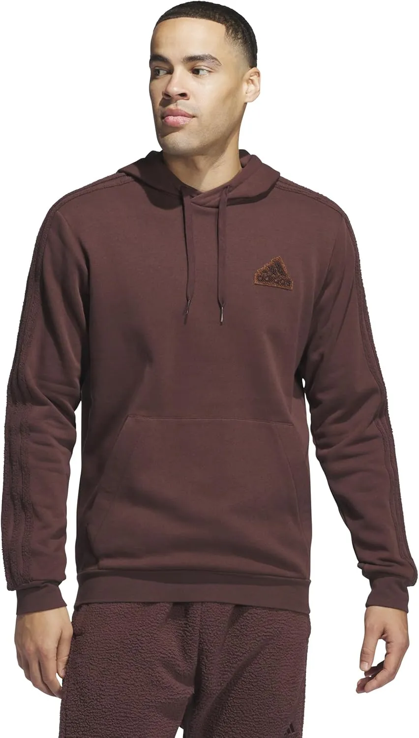 adidas Men's Coze 3-Stripes Pullover Hoodie