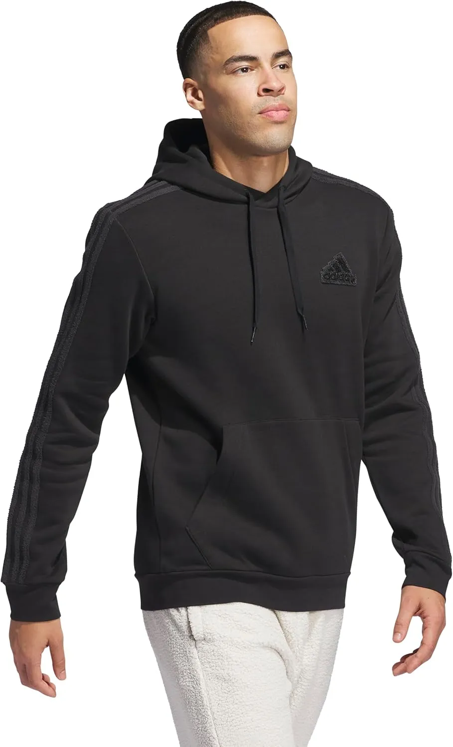 adidas Men's Coze 3-Stripes Pullover Hoodie