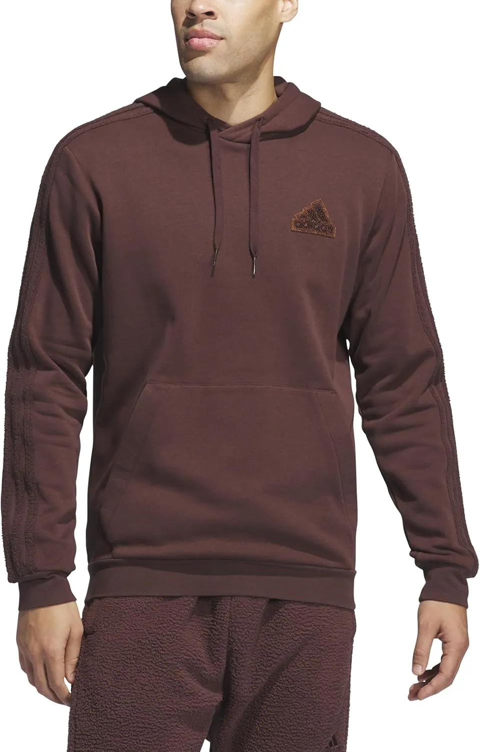 adidas Men's Coze 3-Stripes Pullover Hoodie
