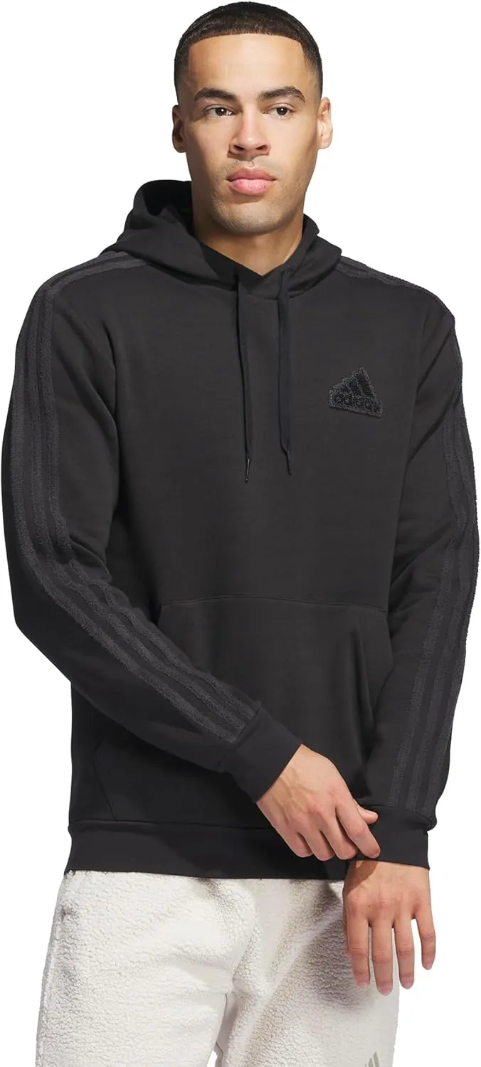 adidas Men's Coze 3-Stripes Pullover Hoodie