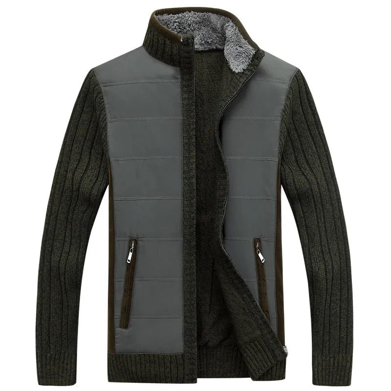 Angelo Ricci™ Casual Warm Fleece Knitted Sweater