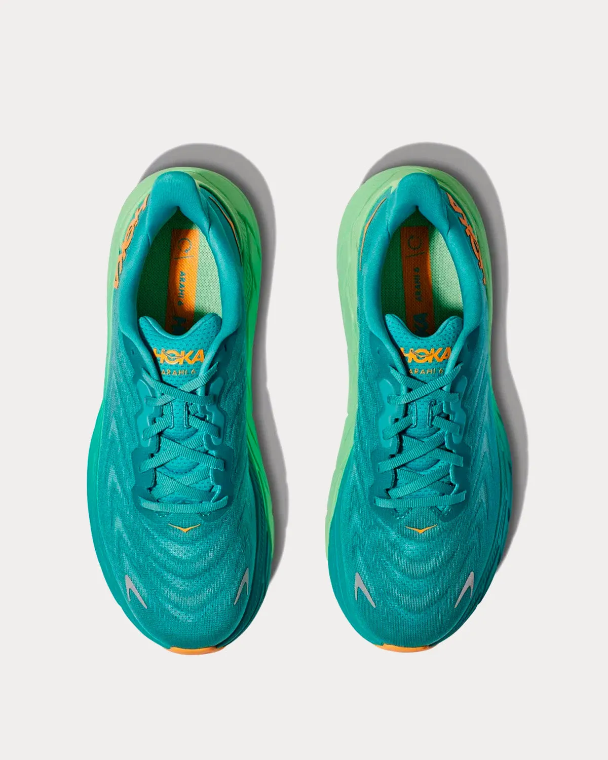 Arahi 6 Ocean Mist / Lime Glow Running Shoes