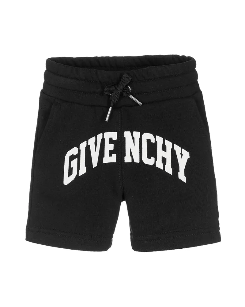 Baby Boys Black Varsity Shorts
