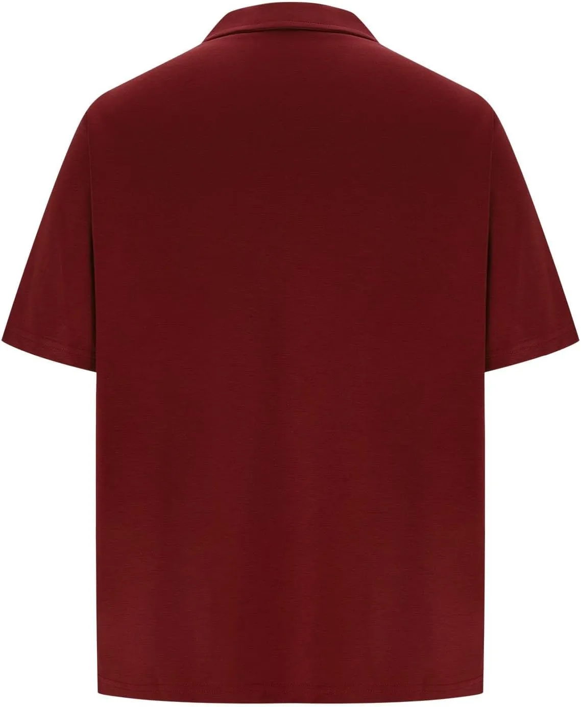 Big and Tall Polo Shirts for Men Cotton Short Sleeve Quarter Zipper Collar Shirts Casual Fashion Oversized Tops
