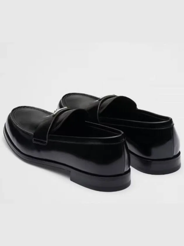 Brushed Leather Loafers Brown