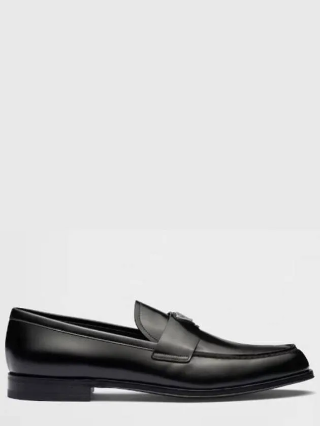 Brushed Leather Loafers Brown