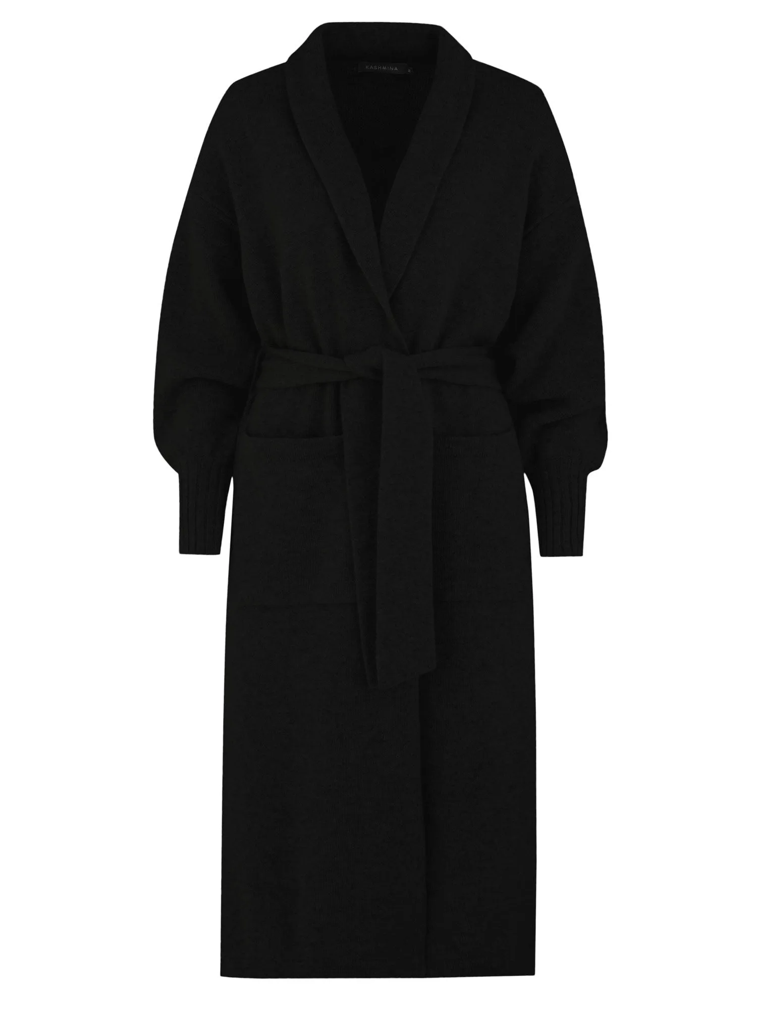 Cashmere coat "Trench" - black
