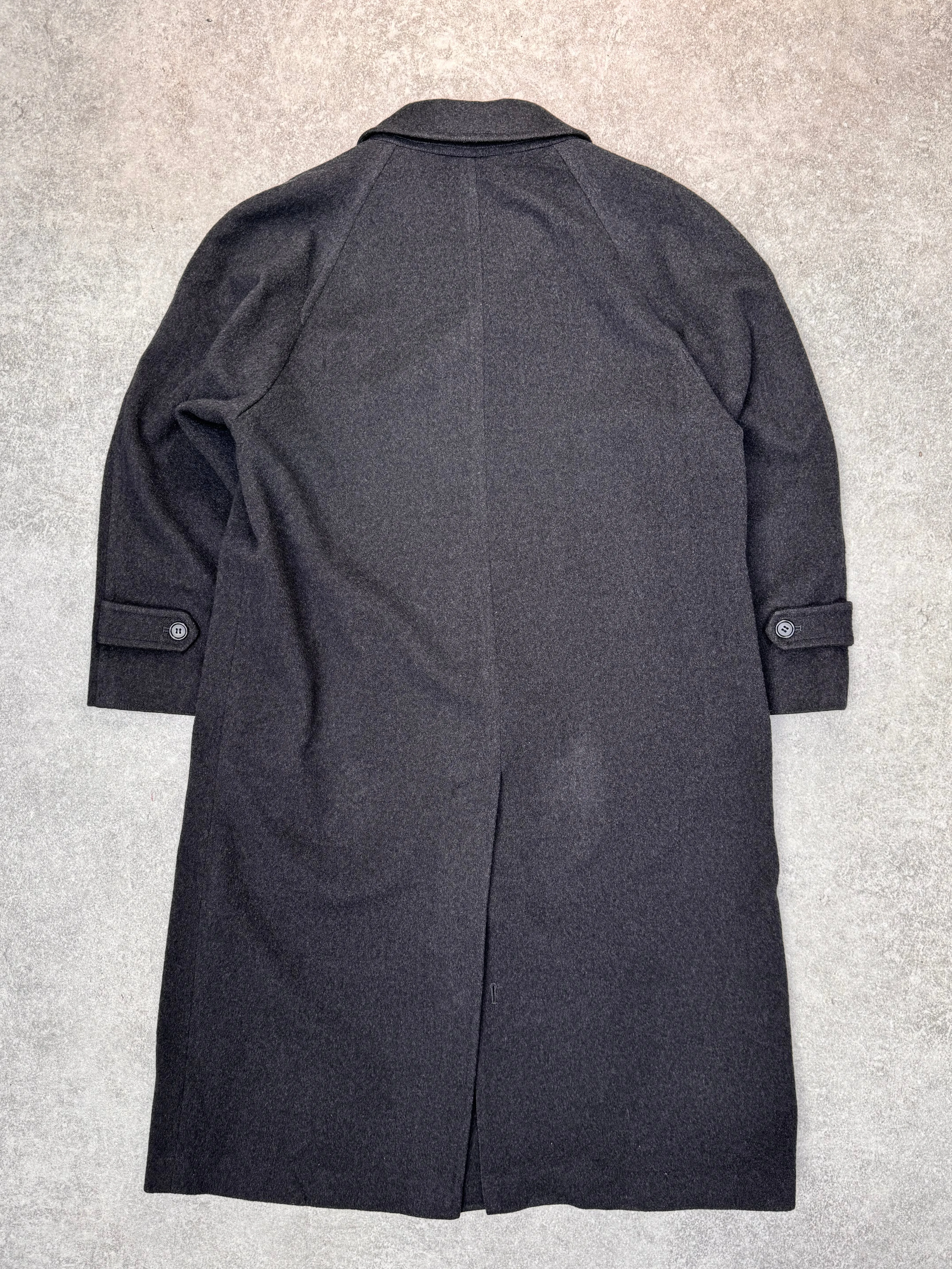 Christian Dior Grey Wool Trench Coat