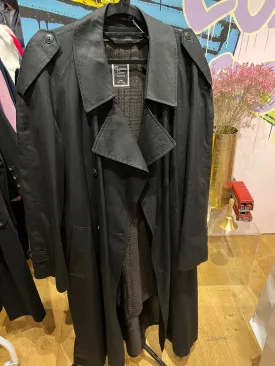 Christian Dior Monsieur Trench Coat Wool Liner Unisex Sz 42L ASL5263
