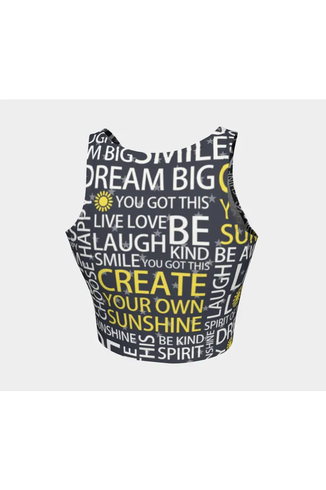 Create Your Own Sunshine Athletic Crop Top