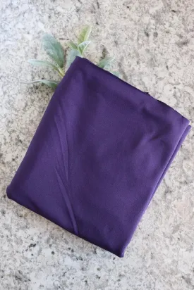 Dark Purple Brushed Athletic Poly/Spandex