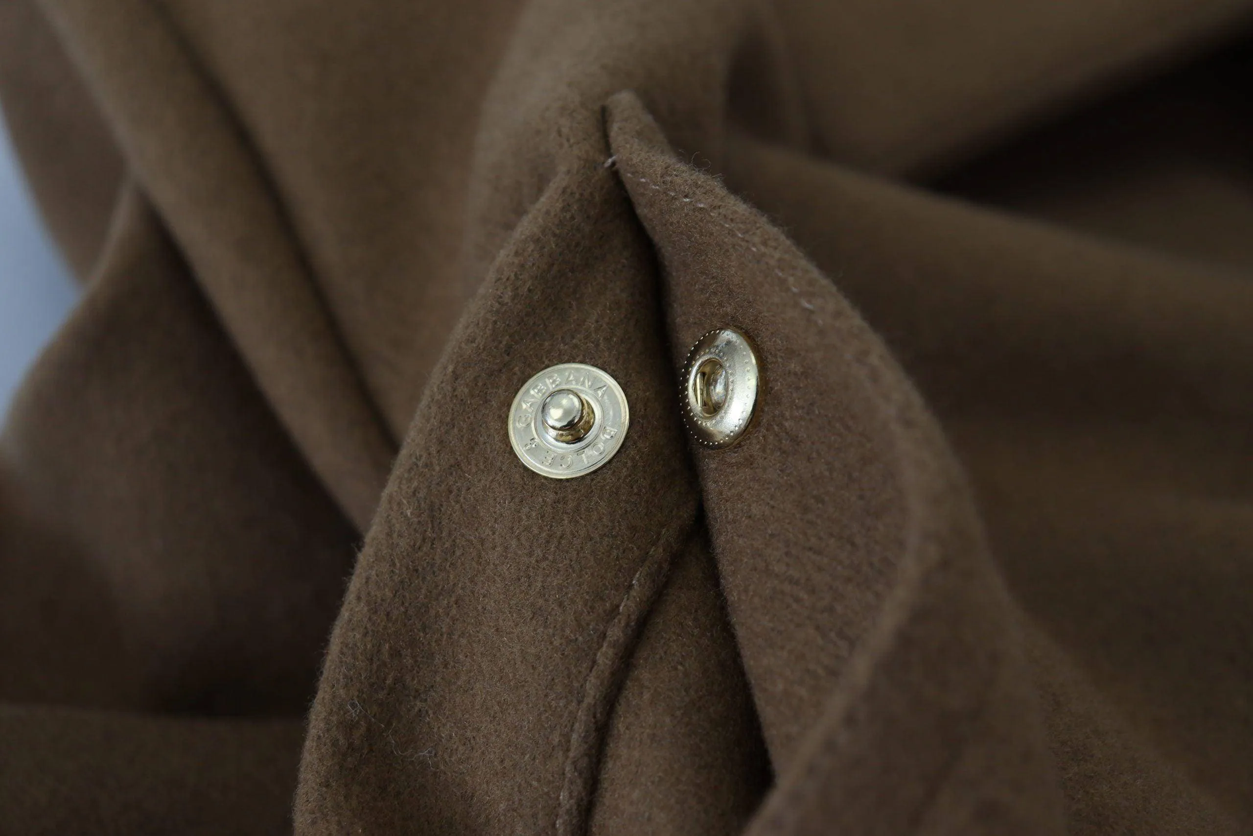 Dolce & Gabbana Brown Wool Long Belted Men Overcoat Jacket