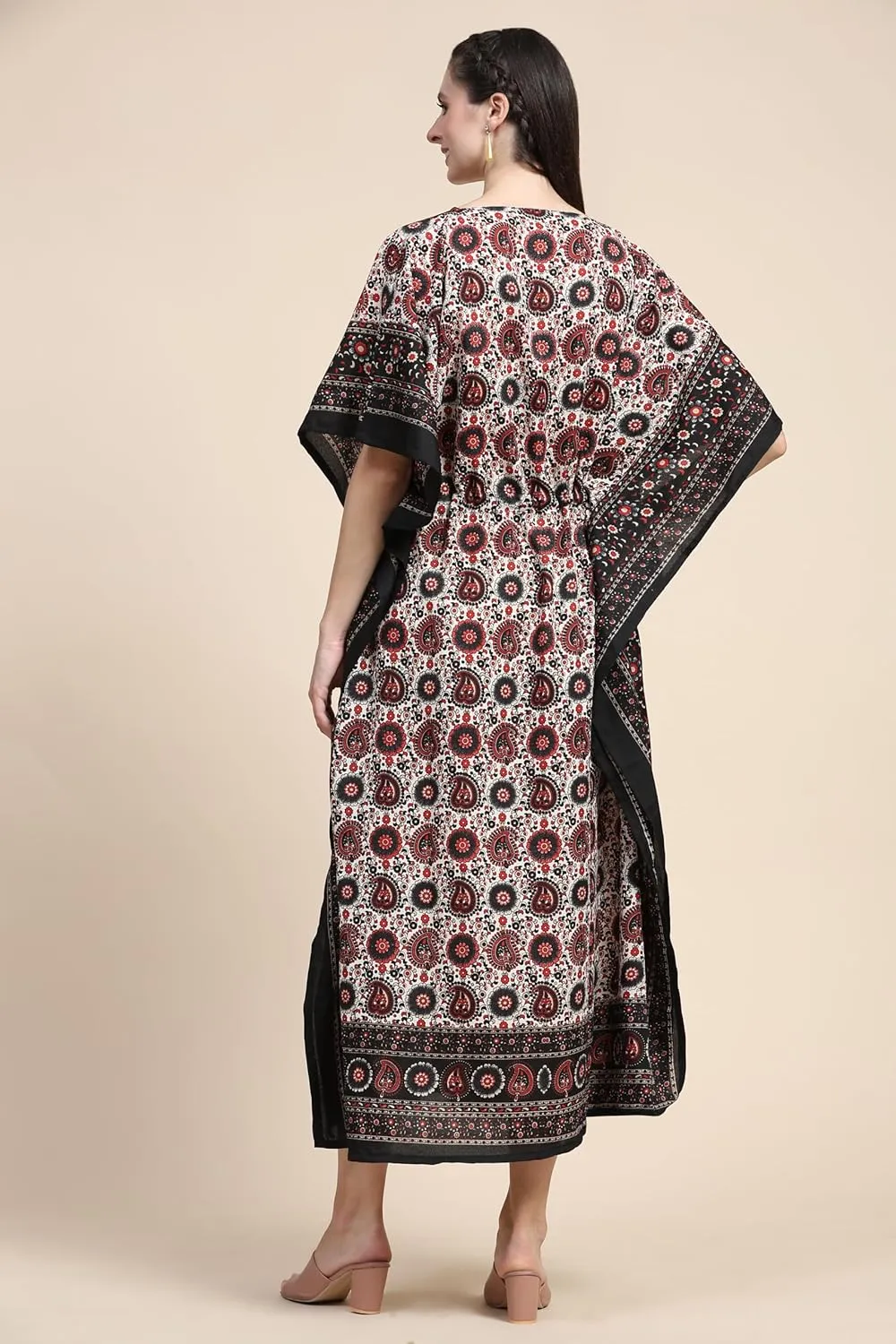 Embrace the Flow and Freedom of This Stunning Long Kaftan Perfect for Those Sunny Days or Cozy Nights