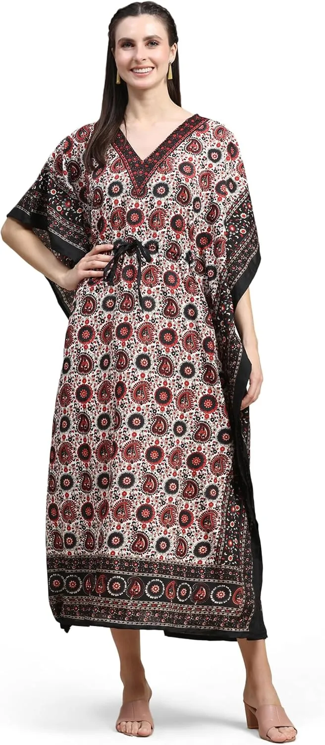 Embrace the Flow and Freedom of This Stunning Long Kaftan Perfect for Those Sunny Days or Cozy Nights