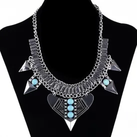 Fashion Vintage Choker Collares Necklaces & Pendants Black Element Statement Necklace Maxi Collier Necklace