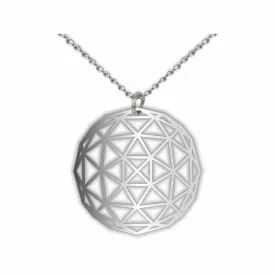 Geodesic Dome Pendant Necklace