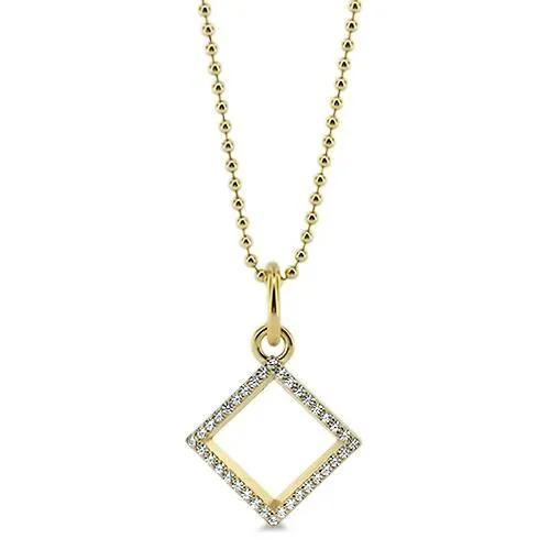 Geometric Diamond Necklace