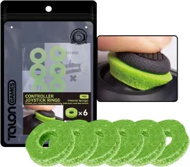 Joystick Rings, Aim Assist Target Motion Control Compatible with PS4, PS5, Xbox Series X/S, Xbox One, Xbox 360, Switch Pro and Scuf Controller (Green - Soft - 3H)