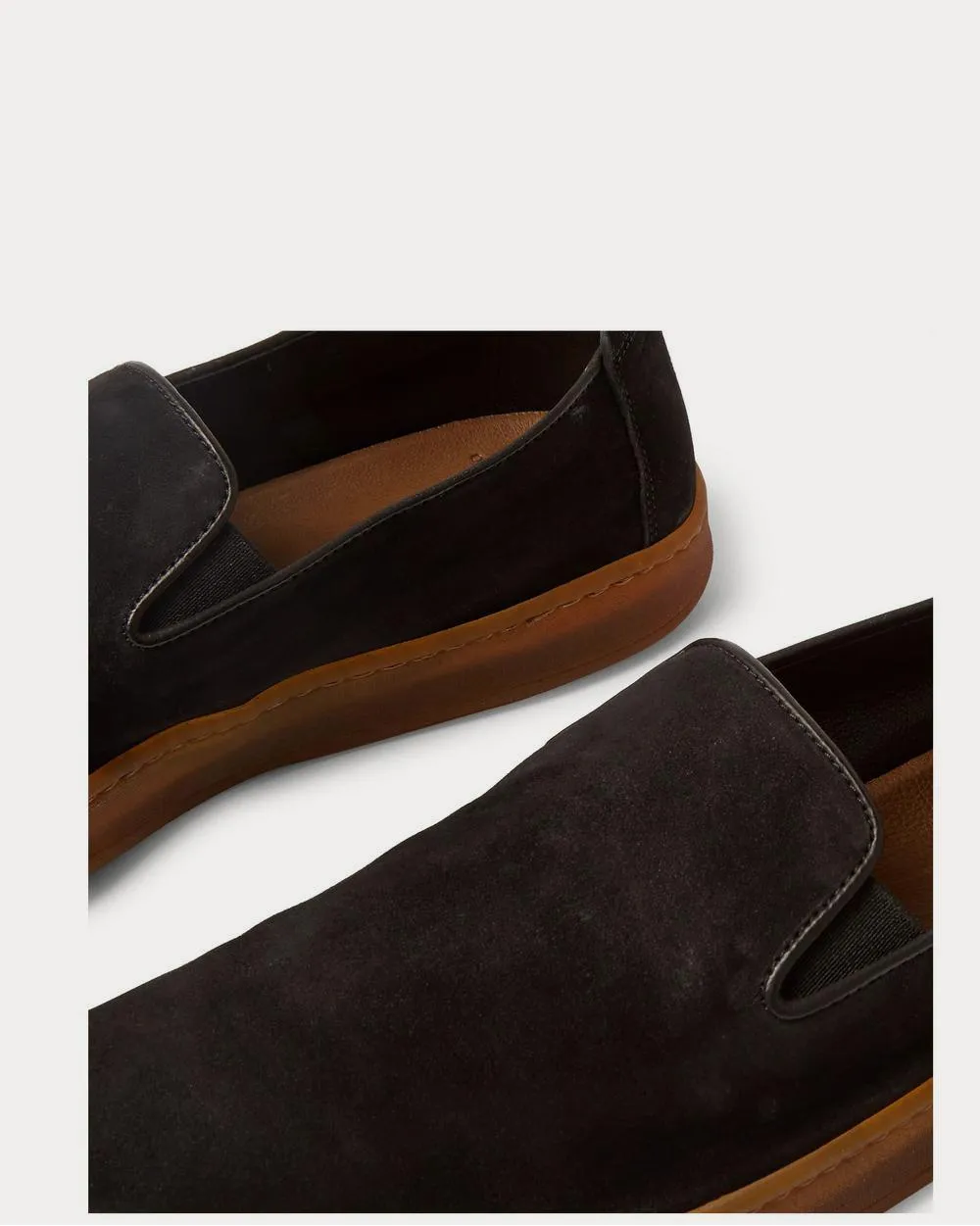Key Suede Slip-On  Black slip on sneakers