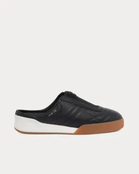 Mules Club 02 Leather Black Slip On Sneakers