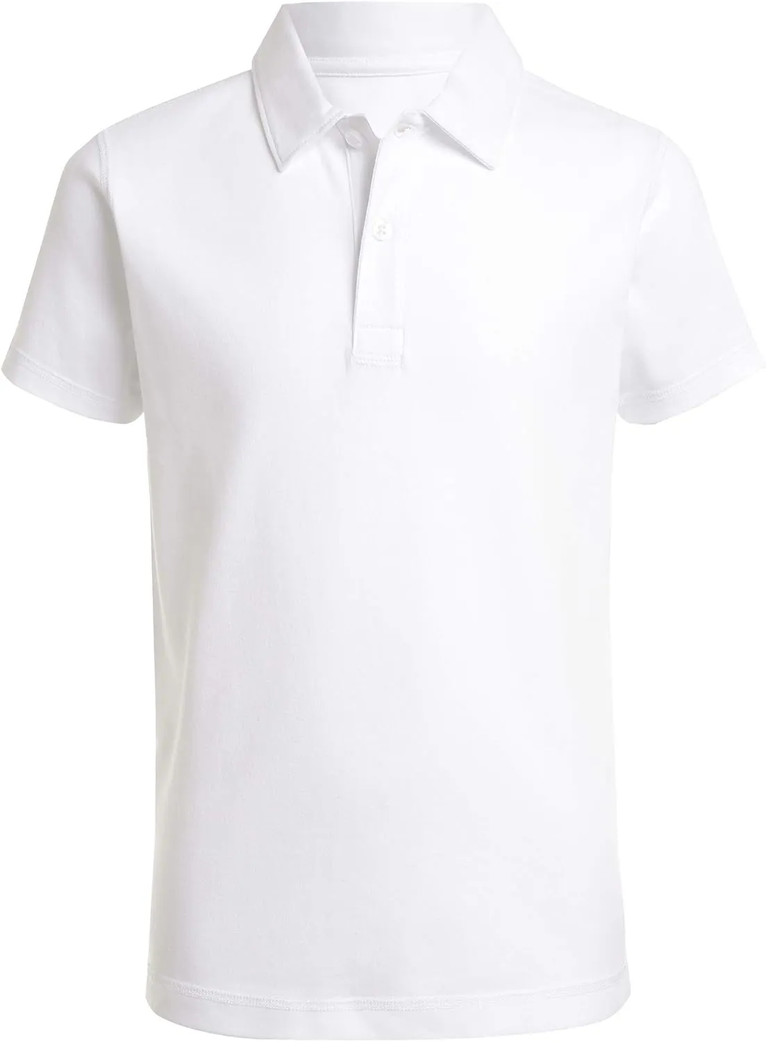 Nautica Boys' School Uniform Sensory-Friendly Short Sleeve Polo