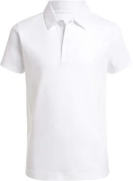Nautica Boys' School Uniform Sensory-Friendly Short Sleeve Polo