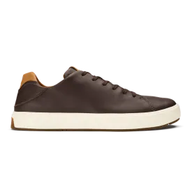 OluKai Men's Lae'ahi Li'Ili Leather Sneakers- Dark Java