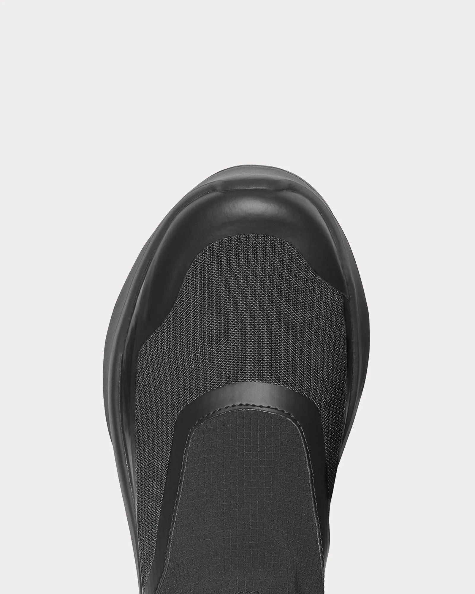 Platform Black Slip On Sneakers