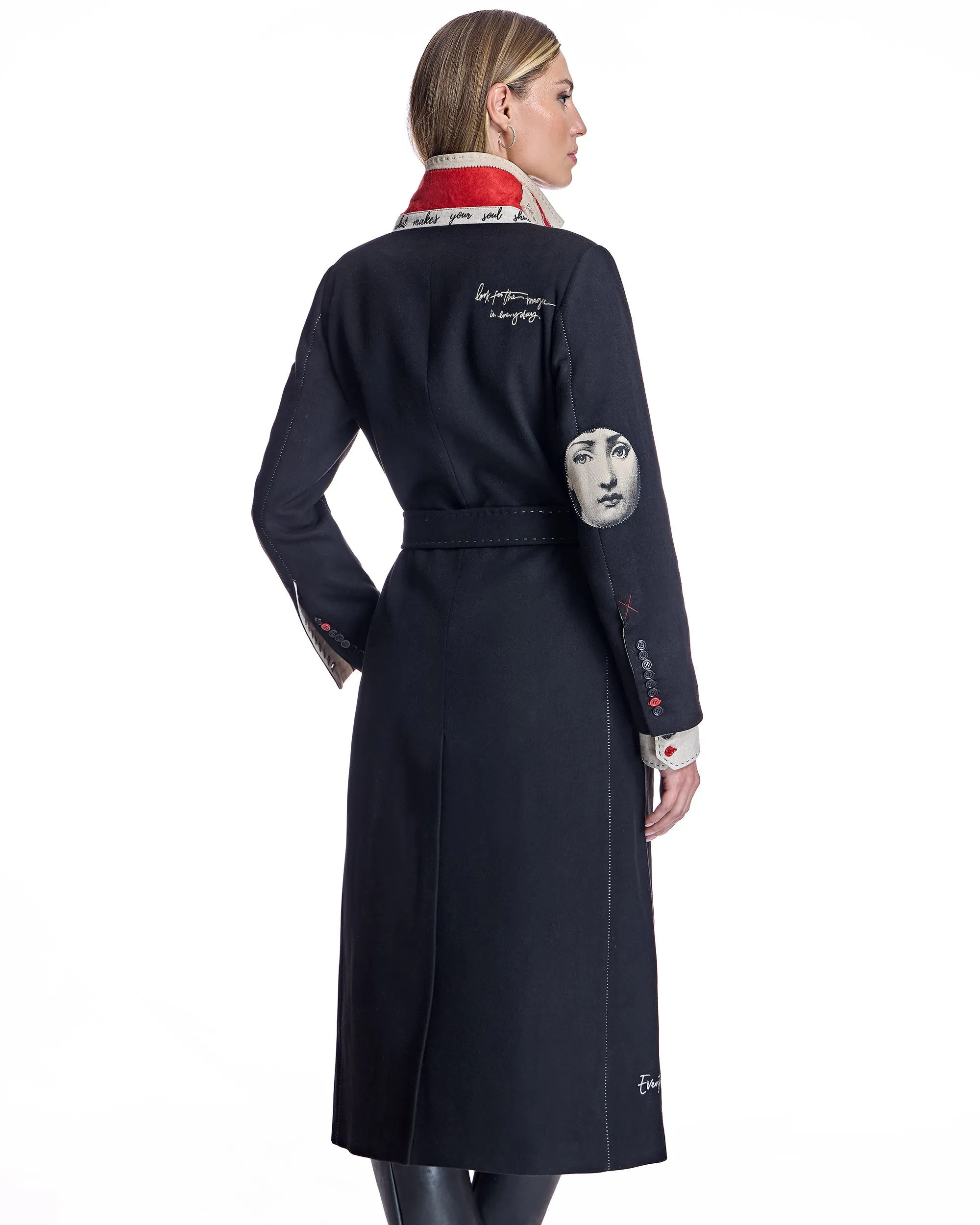 Polyblend Stitched Trench Coat