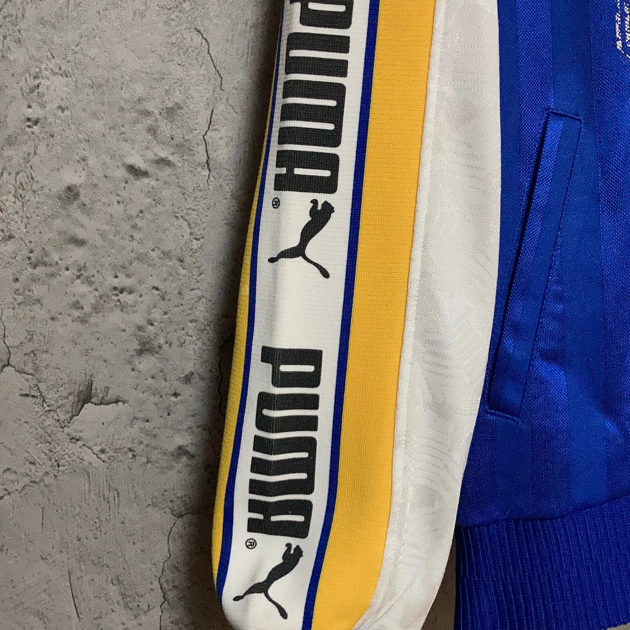 PUMA track jacket yellow blue