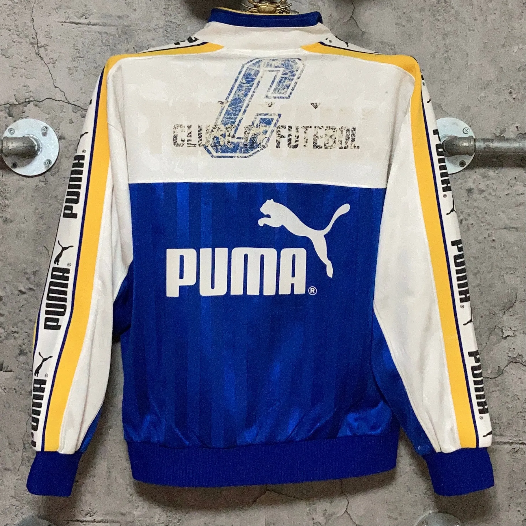 PUMA track jacket yellow blue