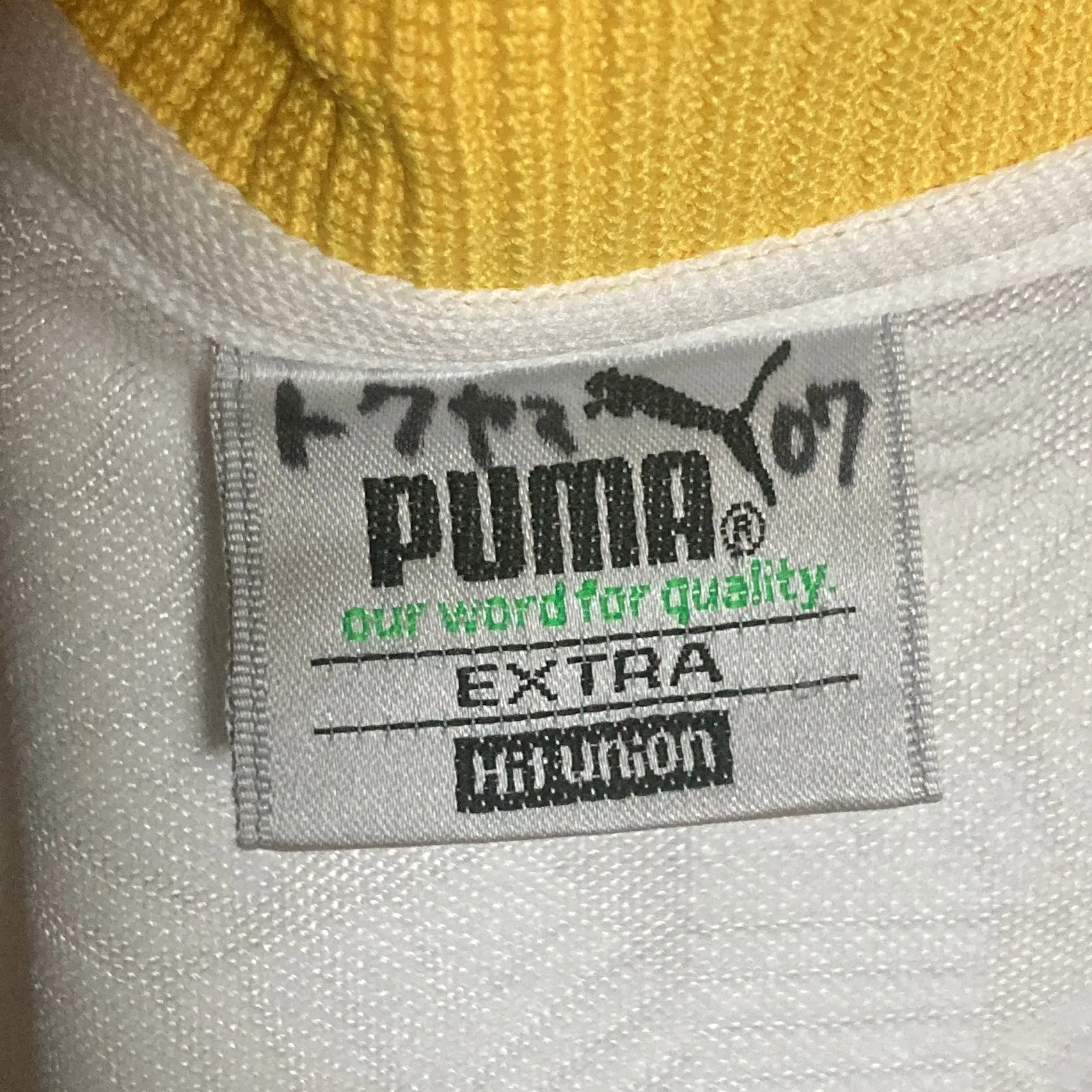 PUMA track jacket yellow blue