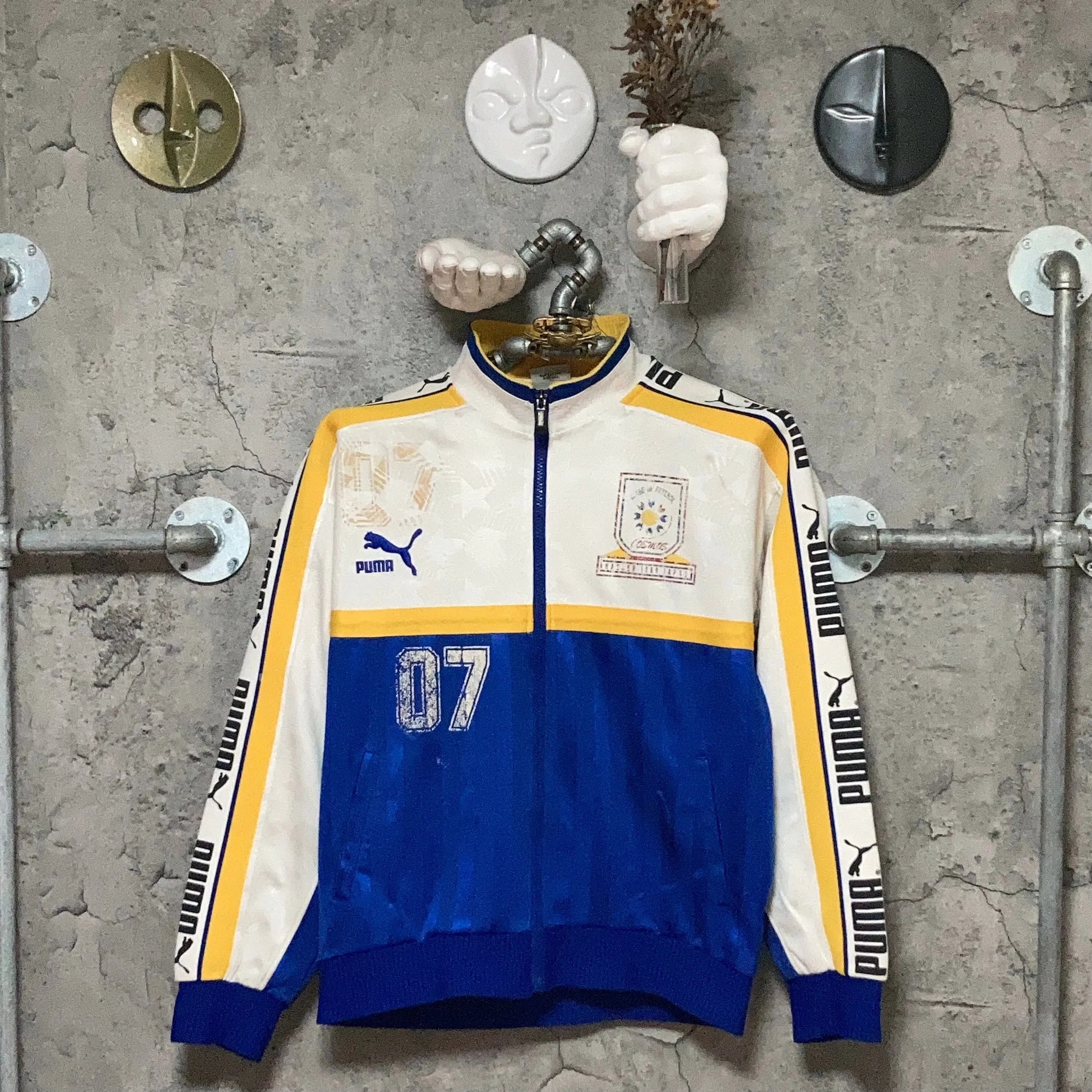 PUMA track jacket yellow blue