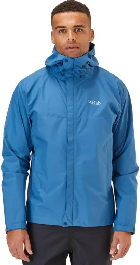 Rab Men's Downpour Eco Waterproof Breathable Jacket for Hiking & Climbing