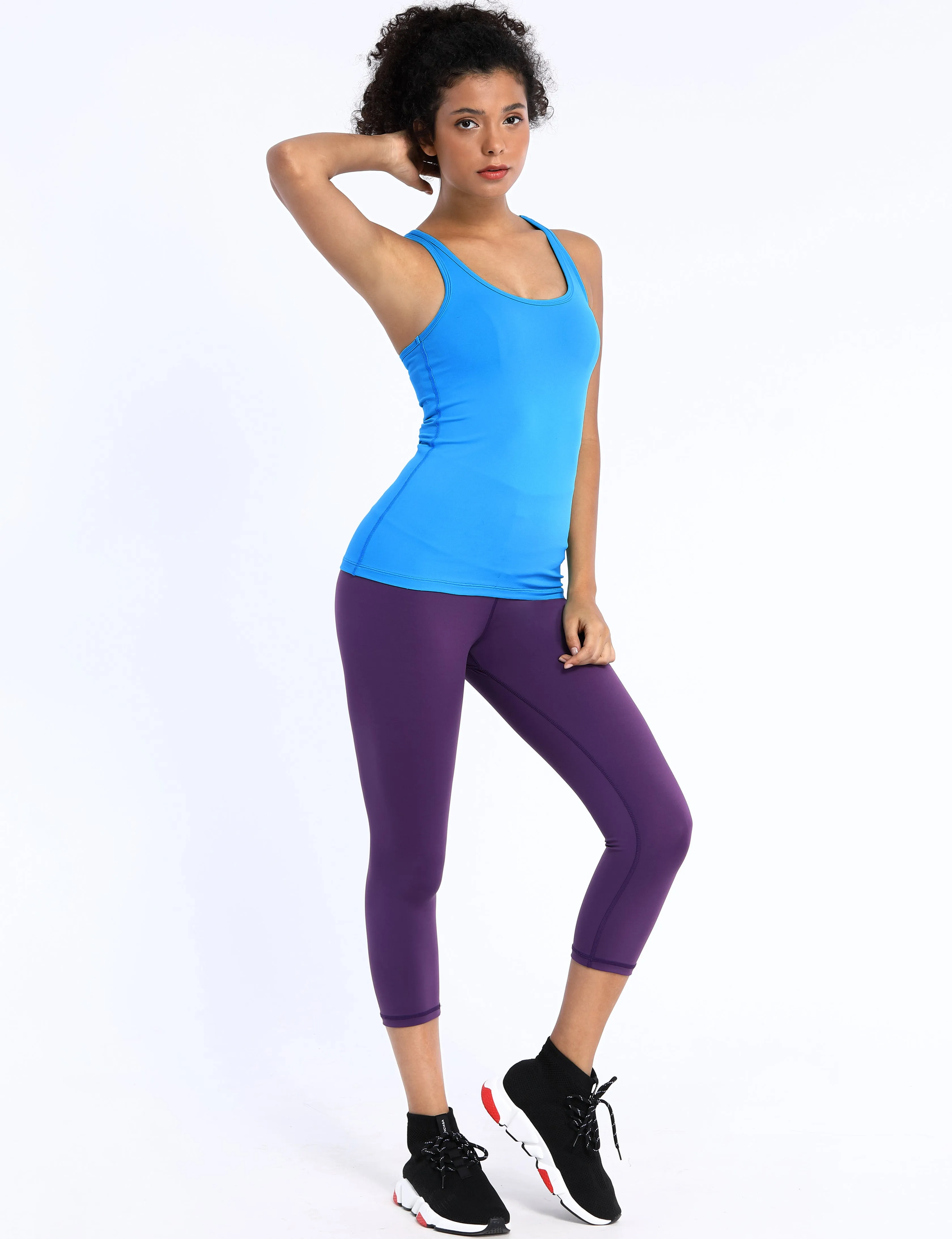 Racerback Athletic Tank Tops electricblue_Golf