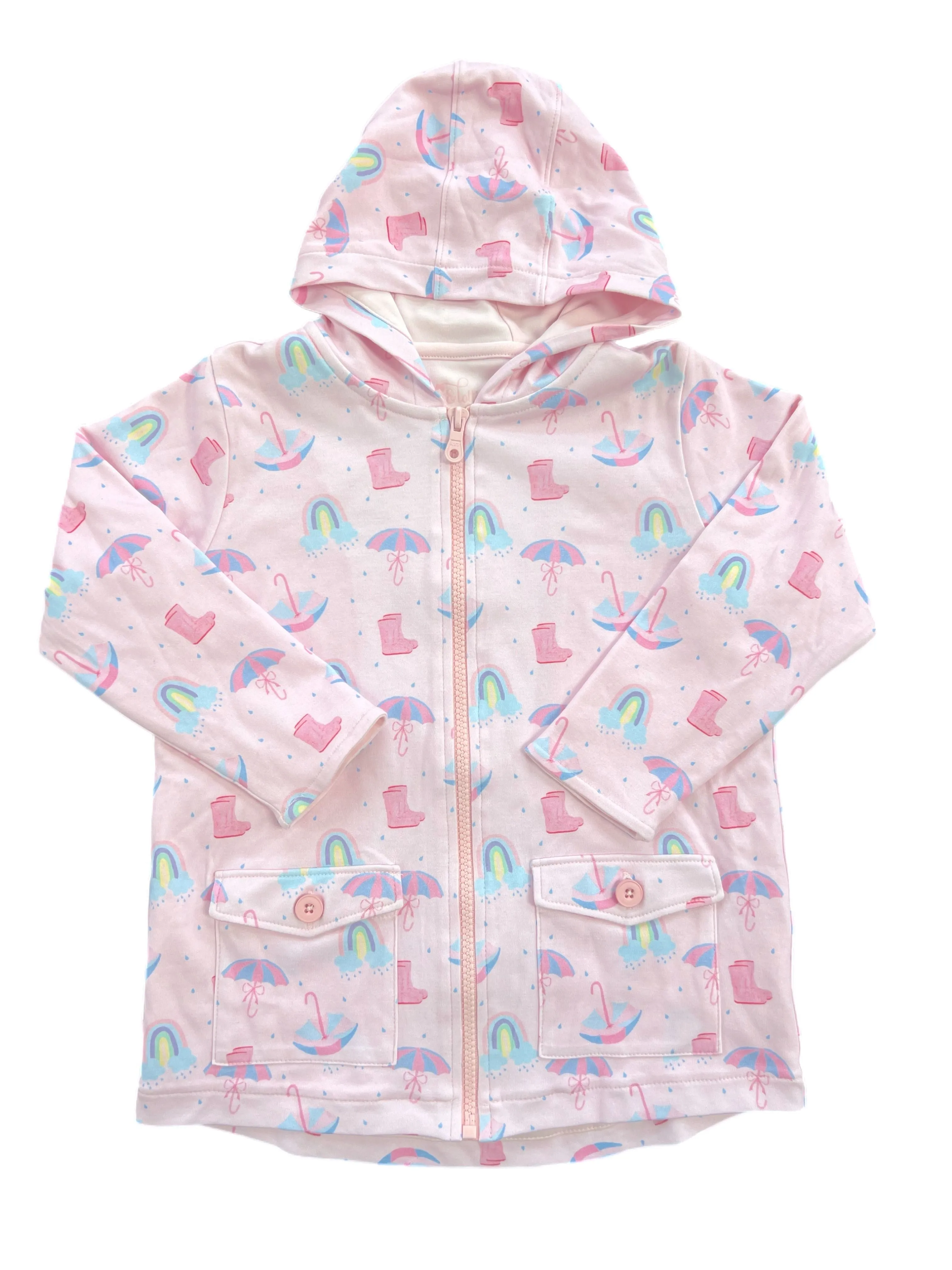 Rainbows and Rain Boots Rain Jacket