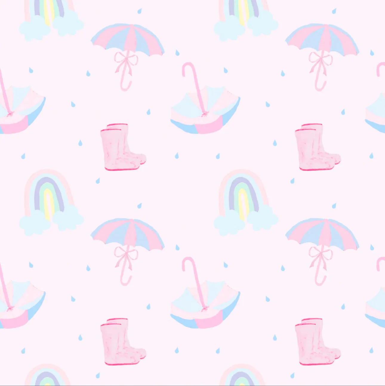 Rainbows and Rain Boots Rain Jacket