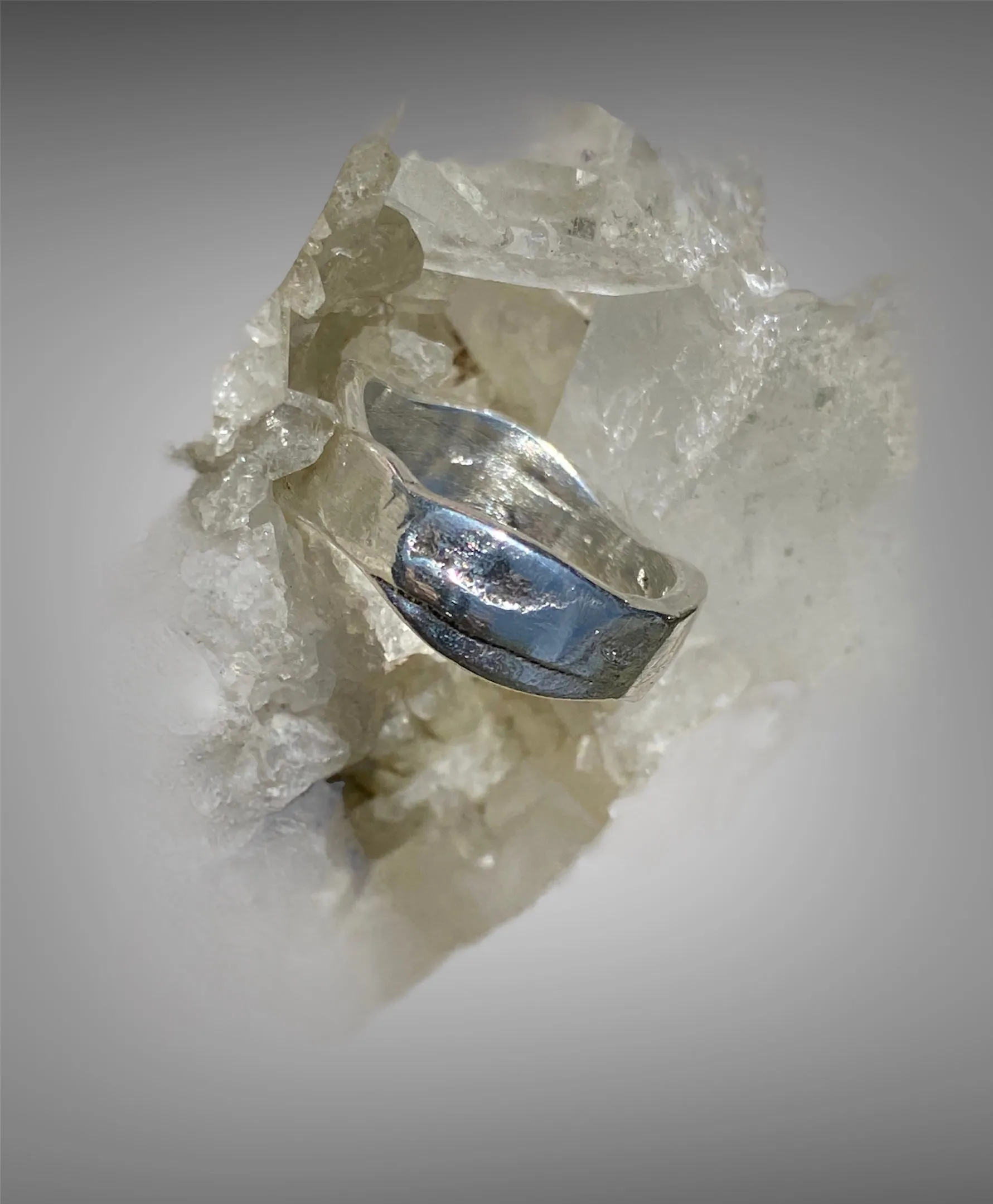 Sand Cast Sterling Silver Ring