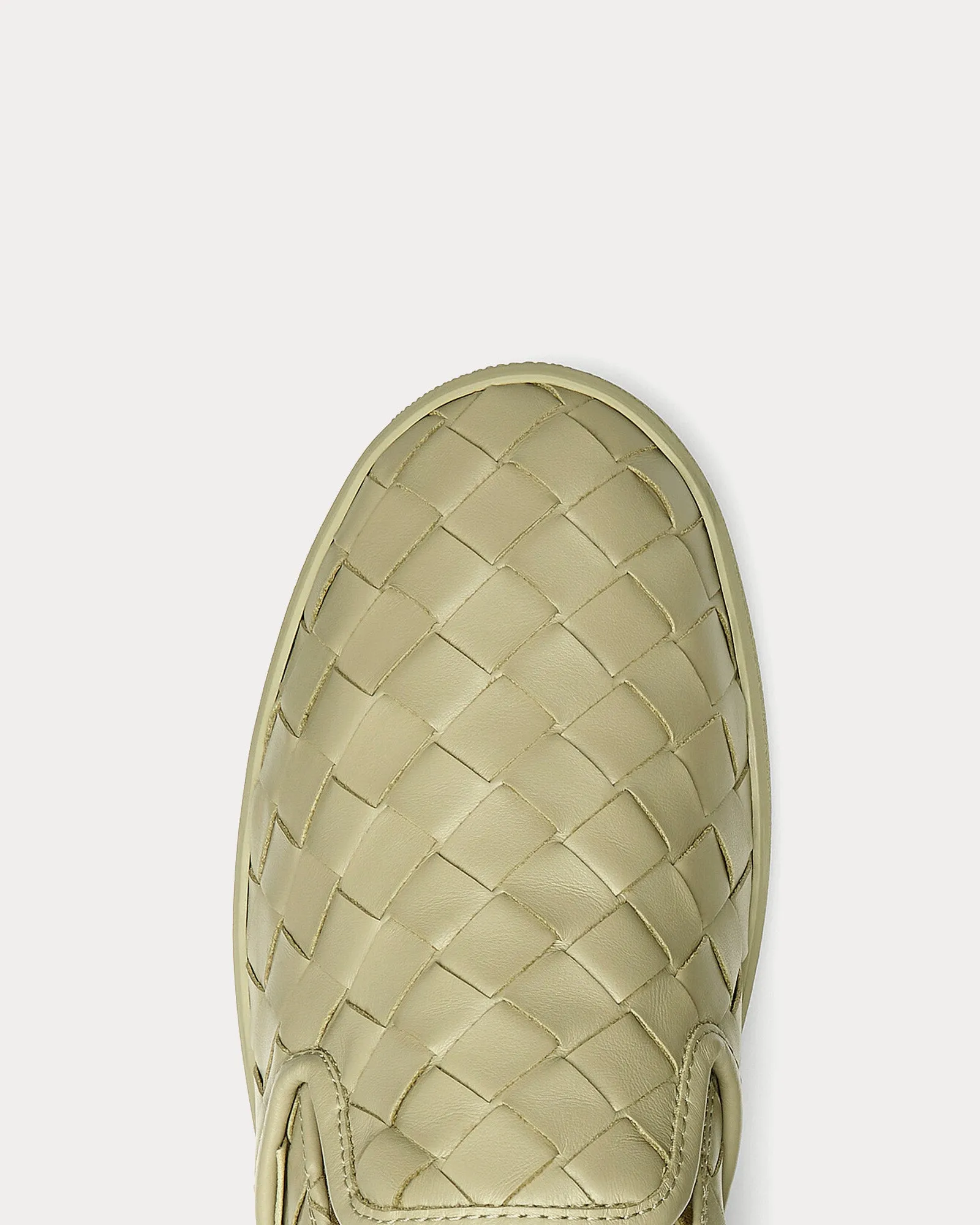 Sawyer Intrecciato Travertine Slip On Sneakers