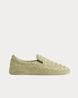 Sawyer Intrecciato Travertine Slip On Sneakers