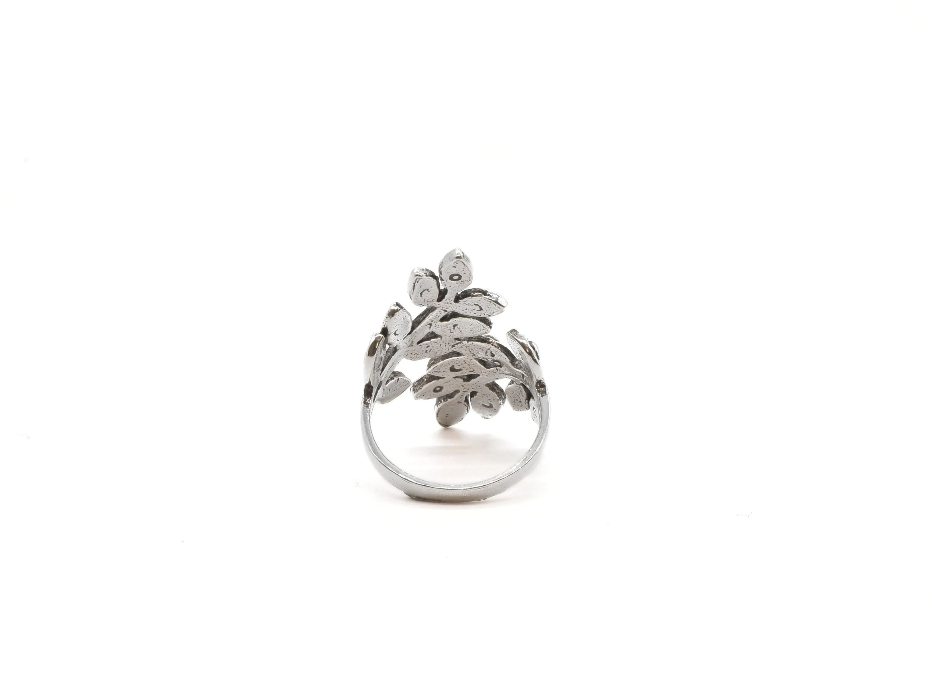Silver Leaf Ring - Vintage Leaf Ring -  Silver Fern Ring