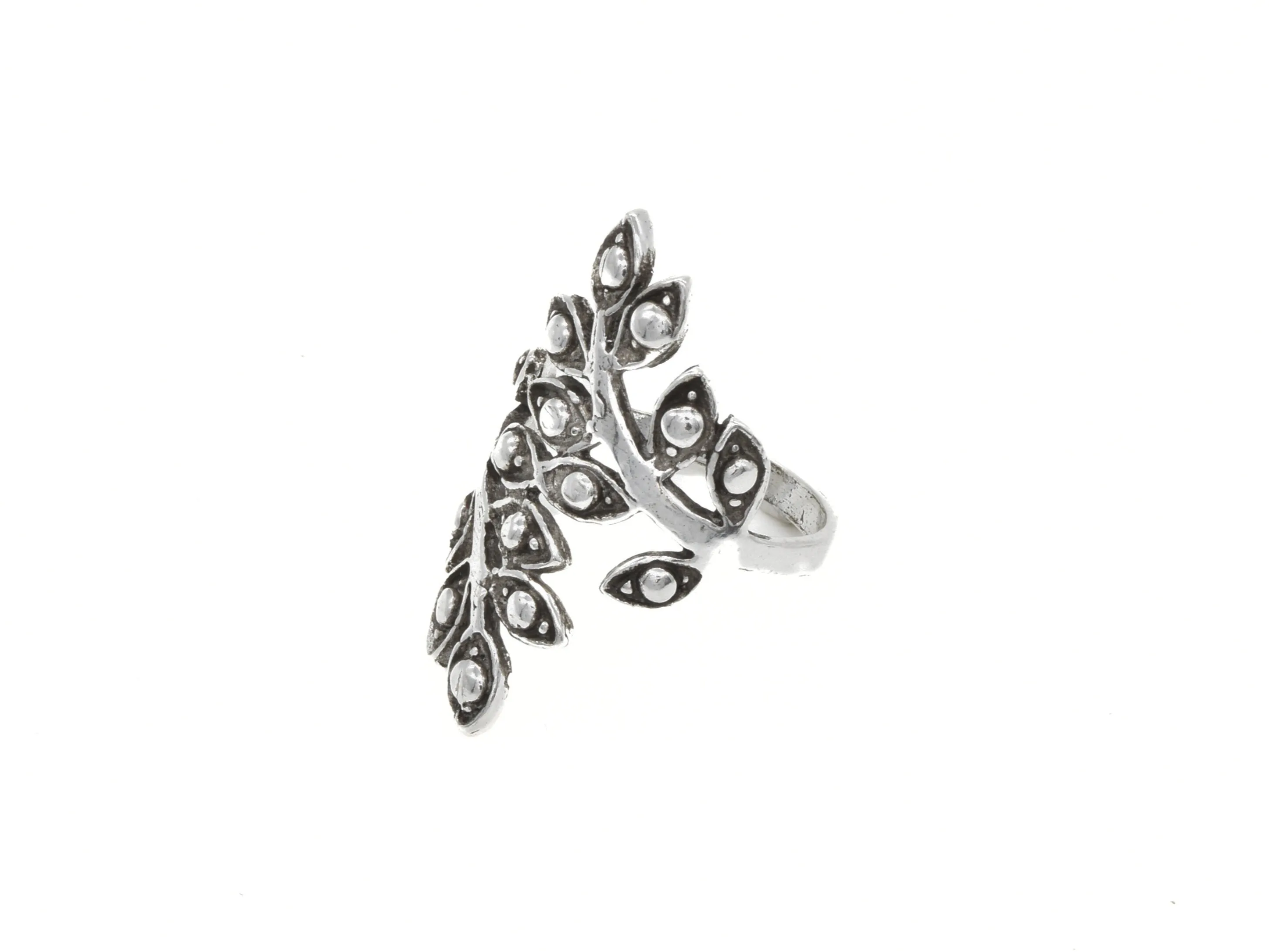 Silver Leaf Ring - Vintage Leaf Ring -  Silver Fern Ring